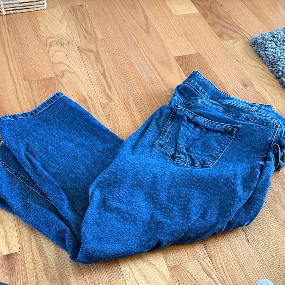Wit & Wisdom Blue Cropped Ankle Jeans